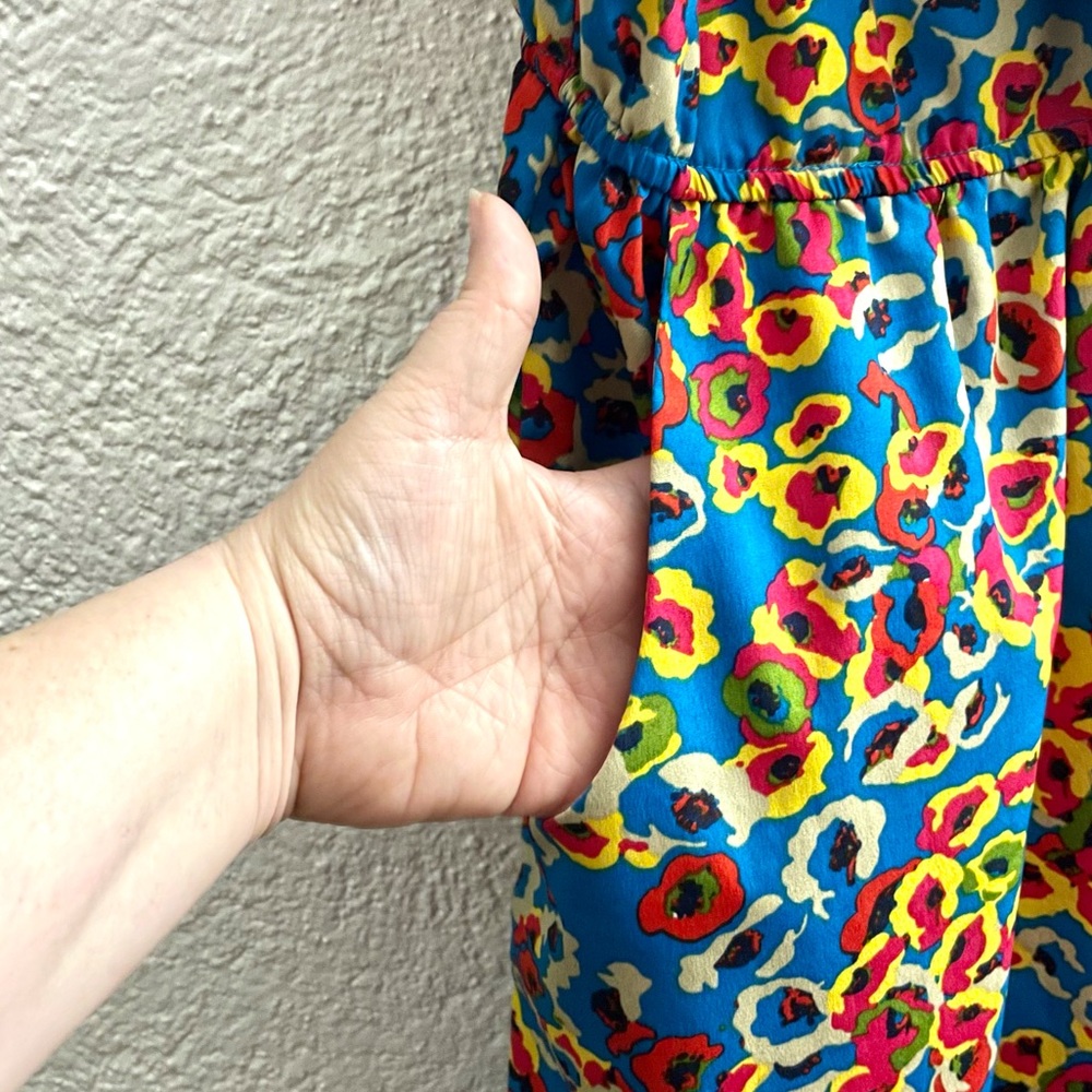 Red Camel Colorful Sundress with Pockets - Picture 5 of 7